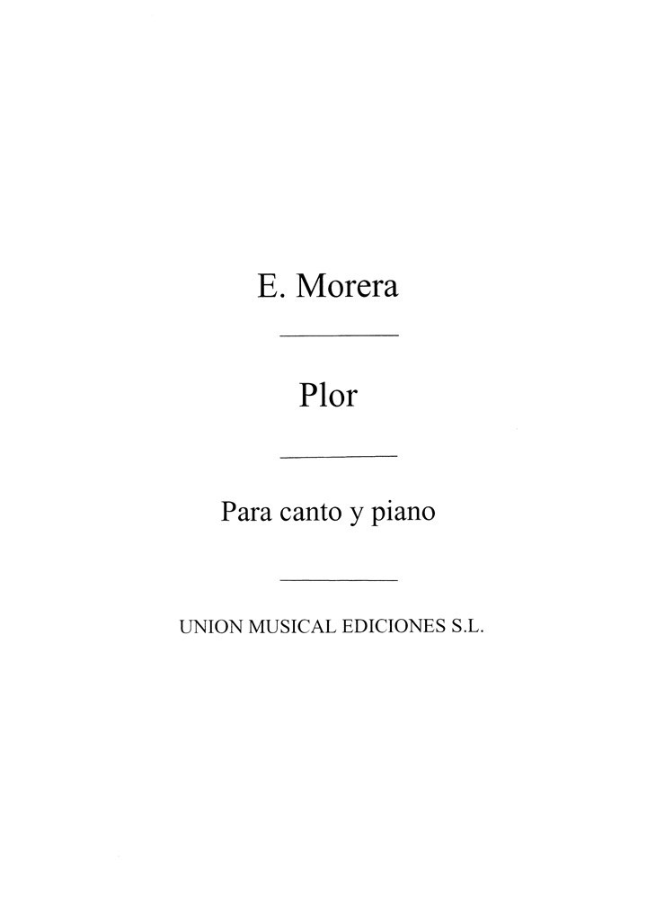 Enrique Morera: Plor